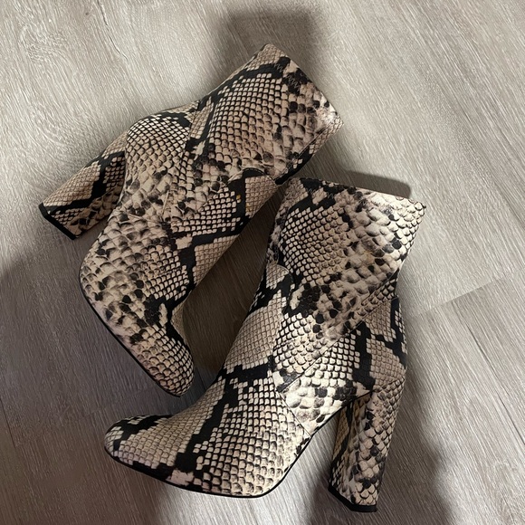 Call It Spring Piellan snake print boots - Picture 7 of 11